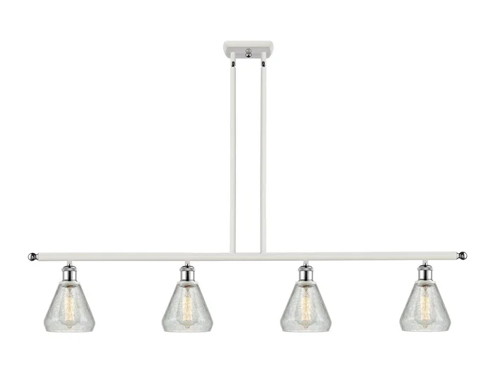 Ballston Four Light Island Pendant in White Polished Chrome (405|516-4I-WPC-G275)