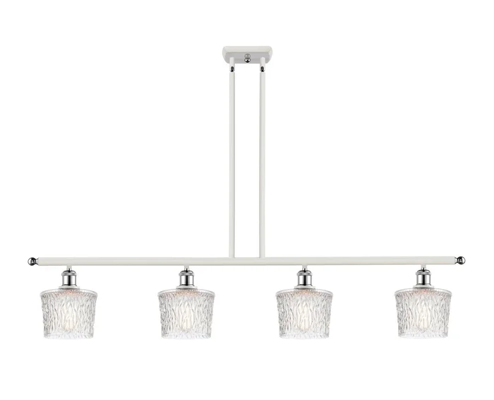Ballston Four Light Island Pendant in White Polished Chrome (405|516-4I-WPC-G402)