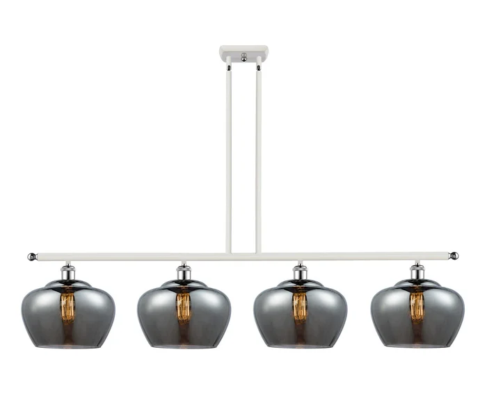 Ballston Four Light Island Pendant in White Polished Chrome (405|516-4I-WPC-G93-L)