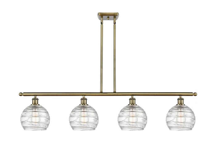 Ballston LED Island Pendant in Antique Brass (405|516-4I-AB-G1213-8-LED)