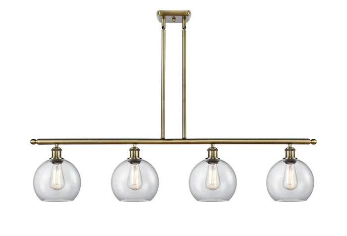 Ballston LED Island Pendant in Antique Brass (405|516-4I-AB-G122-8-LED)