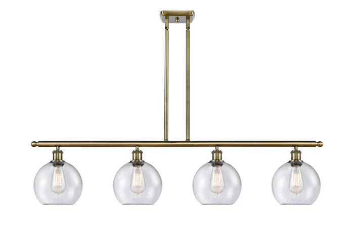 Ballston LED Island Pendant in Antique Brass (405|516-4I-AB-G124-8-LED)