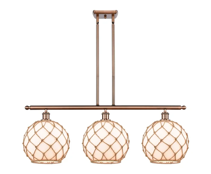 Ballston LED Island Pendant in Antique Copper (405|516-3I-AC-G121-10RB-LED)