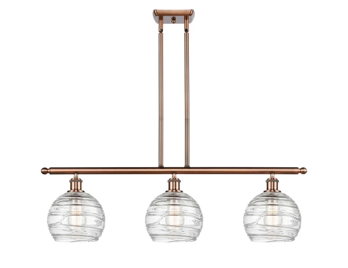 Ballston LED Island Pendant in Antique Copper (405|516-3I-AC-G1213-8-LED)