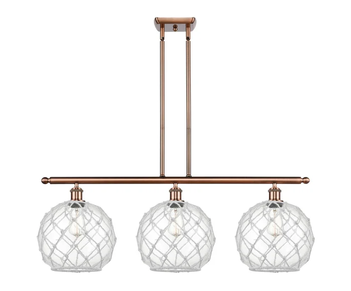 Ballston LED Island Pendant in Antique Copper (405|516-3I-AC-G122-10RW-LED)