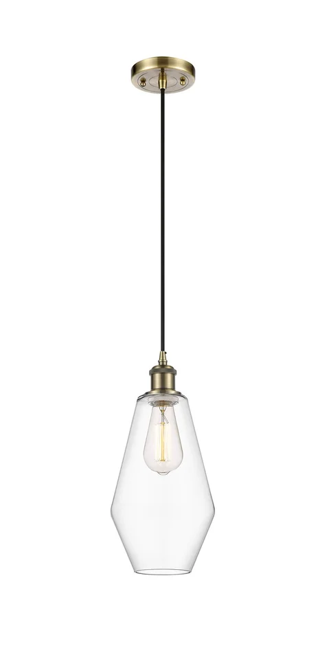 Ballston One Light Mini Pendant in Antique Brass (405|516-1P-AB-G652-7)