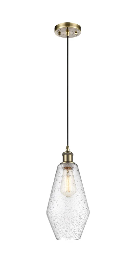 Ballston One Light Mini Pendant in Antique Brass (405|516-1P-AB-G654-7)