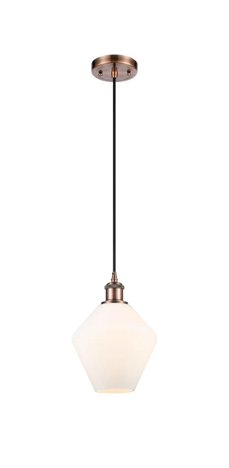 Ballston One Light Mini Pendant in Antique Copper (405|516-1P-AC-G651-8)