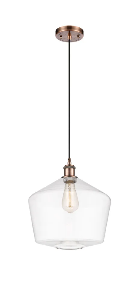 Ballston One Light Mini Pendant in Antique Copper (405|516-1P-AC-G652-12)