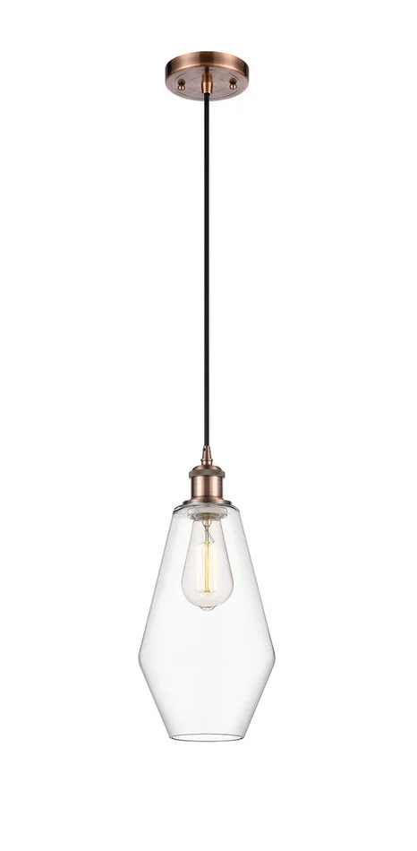 Ballston One Light Mini Pendant in Antique Copper (405|516-1P-AC-G652-7)
