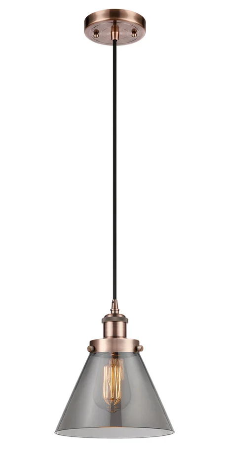Ballston Urban LED Mini Pendant in Antique Copper (405|916-1P-AC-G43-LED)