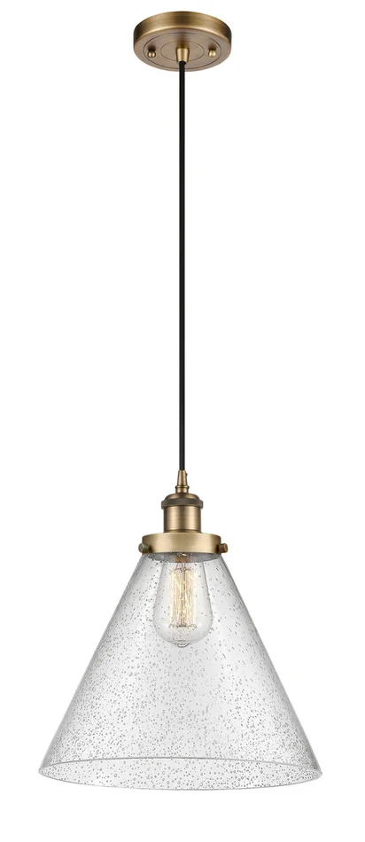 Ballston Urban LED Pendant in Brushed Brass (405|916-1P-BB-G44-L-LED)