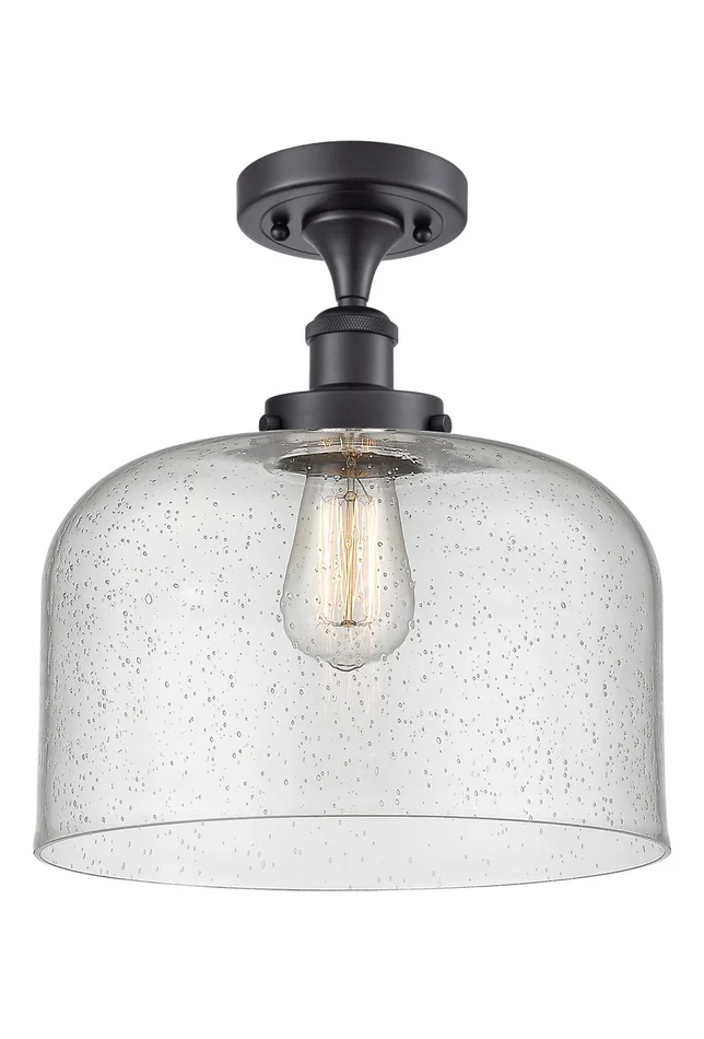 Ballston Urban LED Semi-Flush Mount in Matte Black (405|916-1C-BK-G74-L-LED)