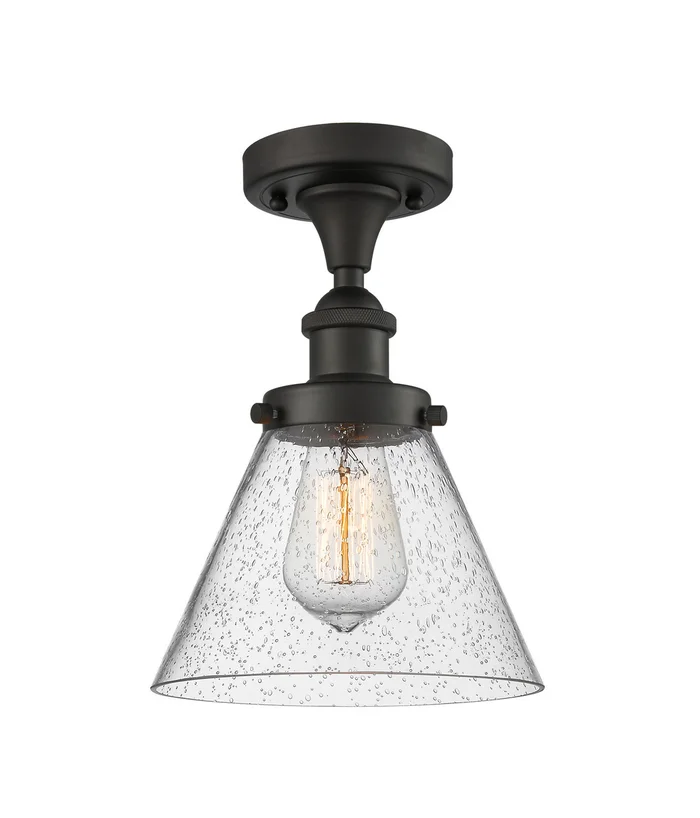 Ballston Urban LED Semi-Flush Mount in Oil Rubbed Bronze (405|916-1C-OB-G44-LED)
