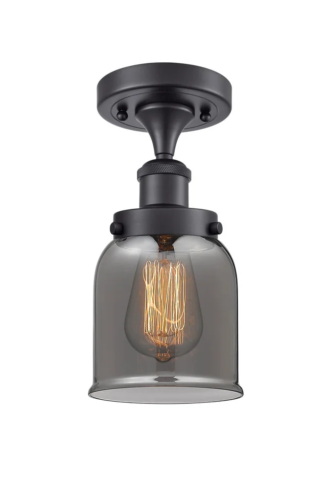 Ballston Urban One Light Semi-Flush Mount in Matte Black (405|916-1C-BK-G53)