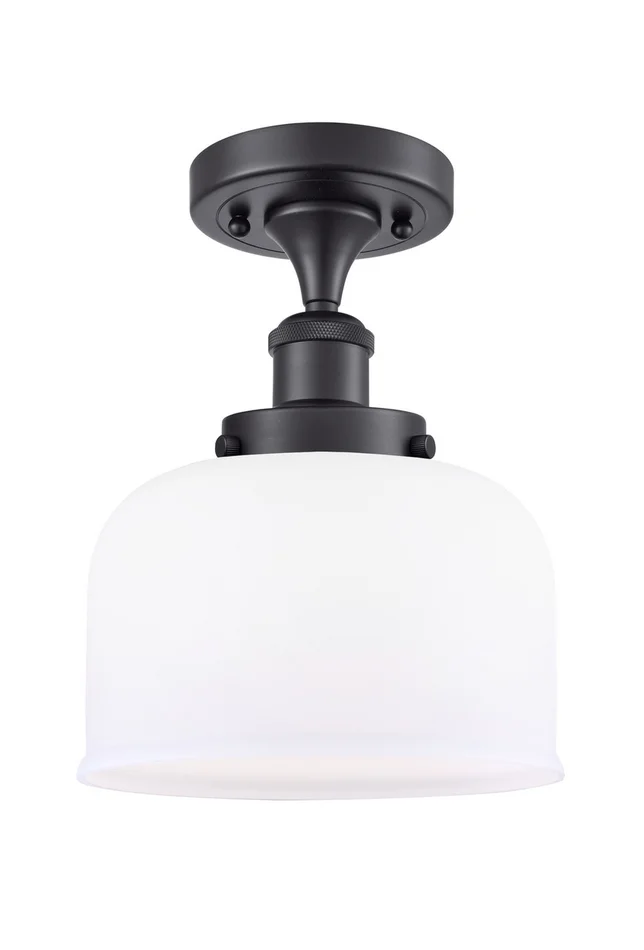 Ballston Urban One Light Semi-Flush Mount in Matte Black (405|916-1C-BK-G71)