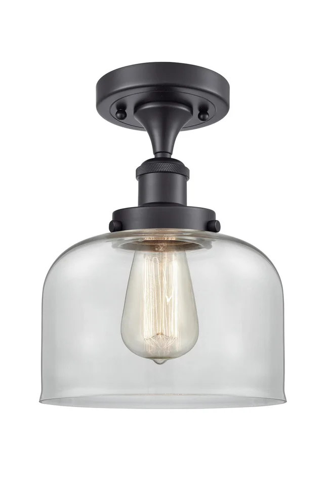 Ballston Urban One Light Semi-Flush Mount in Matte Black (405|916-1C-BK-G72)