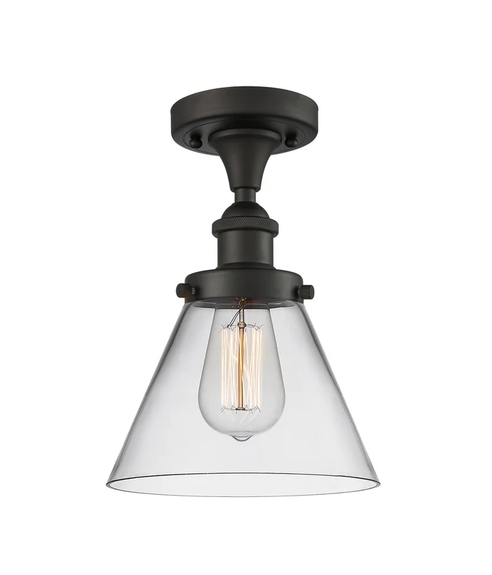 Ballston Urban One Light Semi-Flush Mount in Oil Rubbed Bronze (405|916-1C-OB-G42)