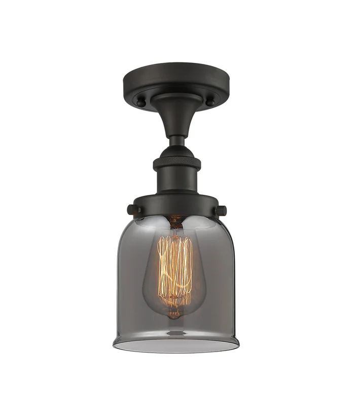 Ballston Urban One Light Semi-Flush Mount in Oil Rubbed Bronze (405|916-1C-OB-G53)