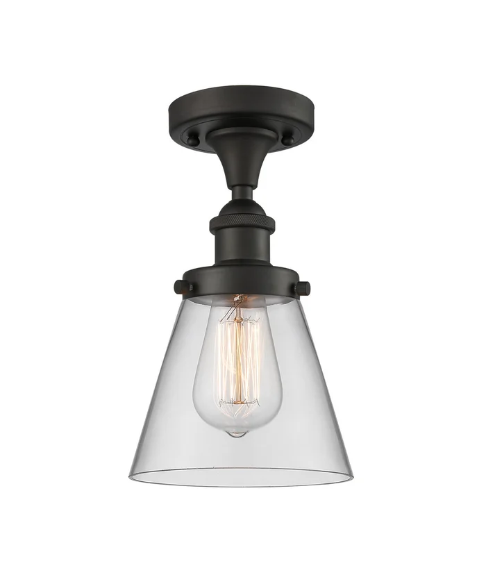 Ballston Urban One Light Semi-Flush Mount in Oil Rubbed Bronze (405|916-1C-OB-G62)