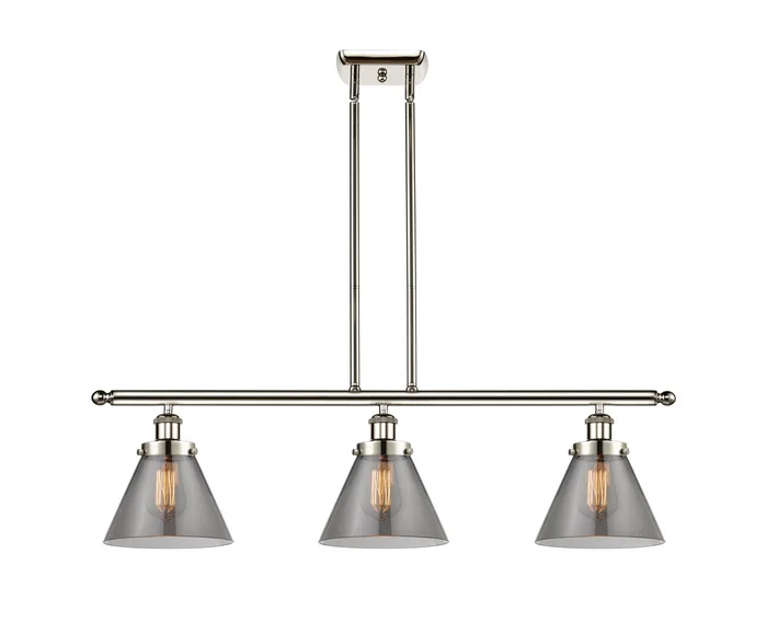 Ballston Urban Three Light Island Pendant in Polished Nickel (405|916-3I-PN-G43)