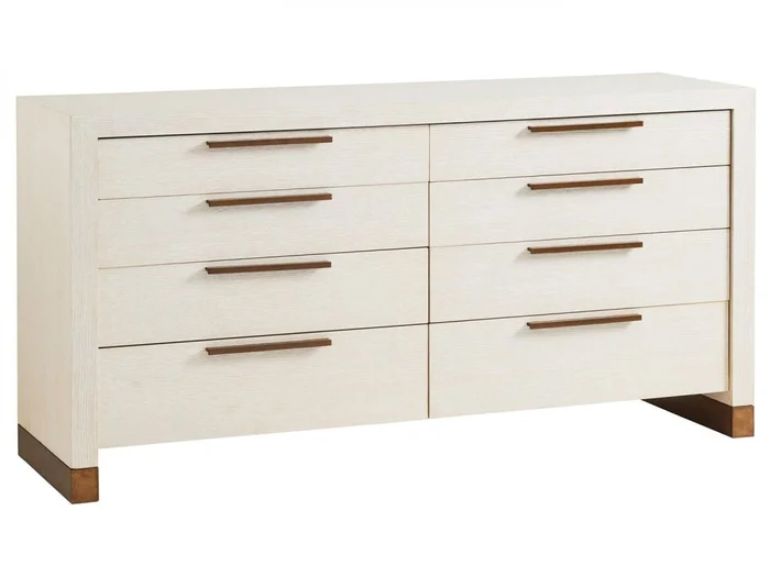 Barclay Butera Carmel Bluff 8 Drawer Double Dresser in Winter White 931-222