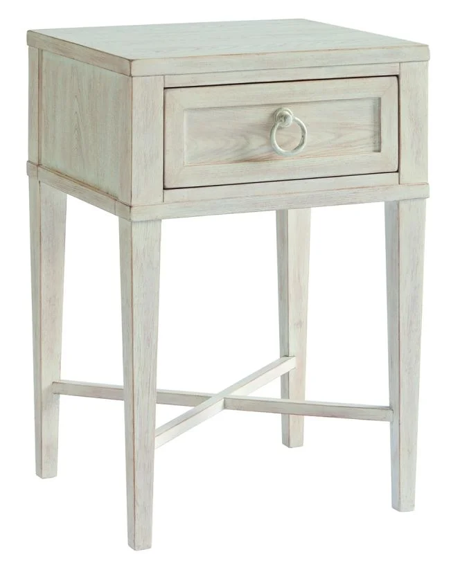 Barclay Butera Newport Clay 1 Drawer Night Table in Sailcloth 921-622