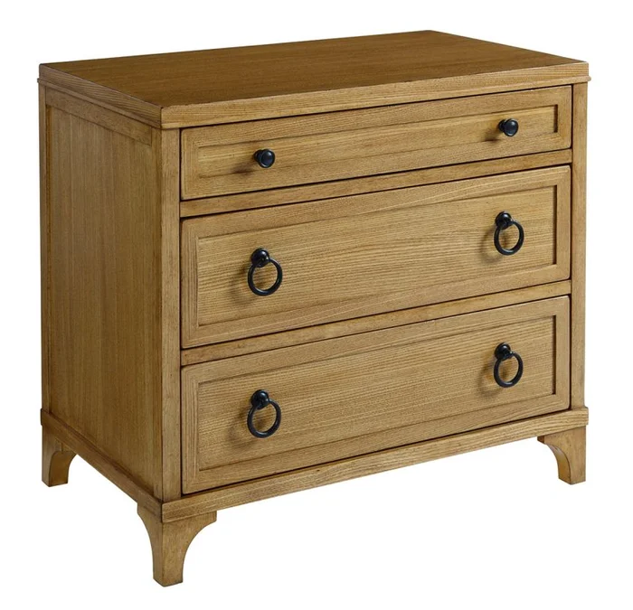 Barclay Butera Newport Cliff 3 Drawer Nightstand in Sandstone 920-621