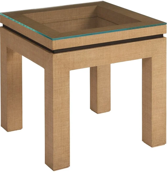 Barclay Butera Newport Harbor Raffia Lamp Table in Sandstone 920-957