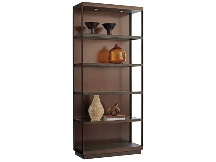 Barclay Butera Park City Sugarloaf Etagere in Dark Mocha 930-991