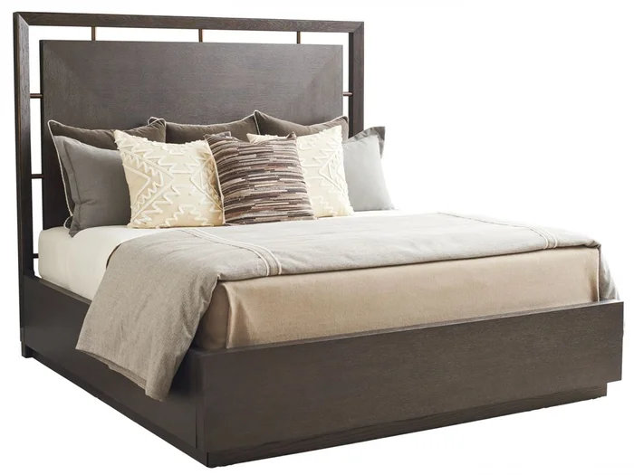 Barclay Butera Park City Sundance Queen Panel Bed in Dark Mocha 930-133C