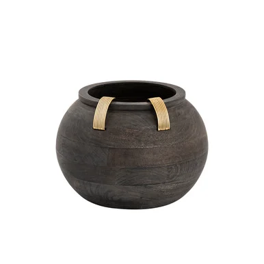 Barone Vase in Ebonized (45|H0807-9265)