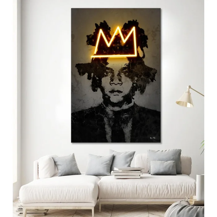 Basquiat Giant Art 84×54 Wall Art|uvre dart murale Giant Art Basquiat 84×54 - Image 2