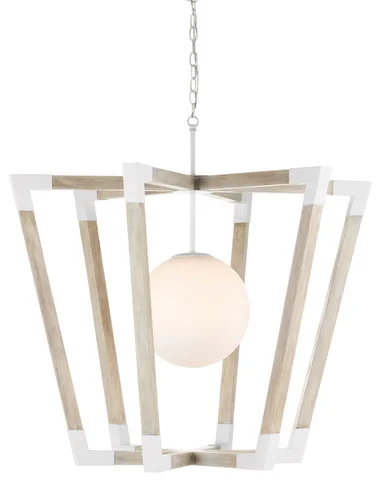 Bastian Collection One Light Pendant in Sugar White/Sandstone (142|9000-0957)