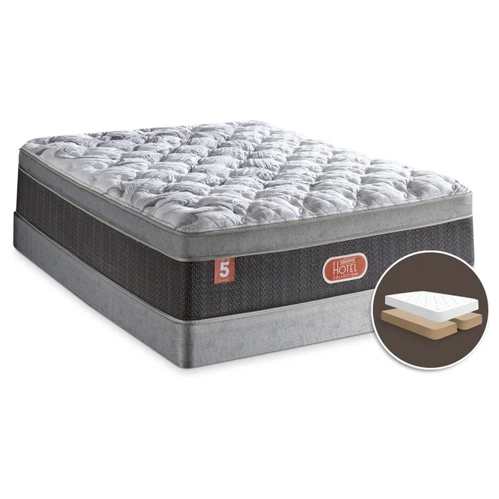 Beautyrest Hotel Diamond 5 Plush Euro-Top Split Queen Mattress Set|Ensemble matelas moelleux Euro-plateau divis Hotel Diamond 5 de Beautyrest pour grand lit