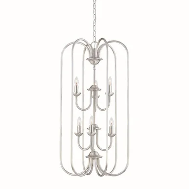 Bella Six Light Chandelier in Brushed Nickel (45|SL891878)
