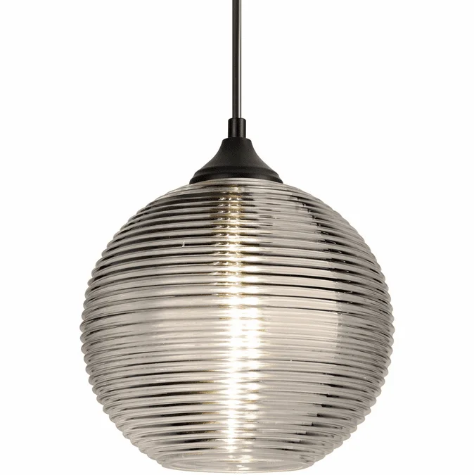Besa OP-461602 Kristall Contemporary Black LED Outdoor Lighting Pendant