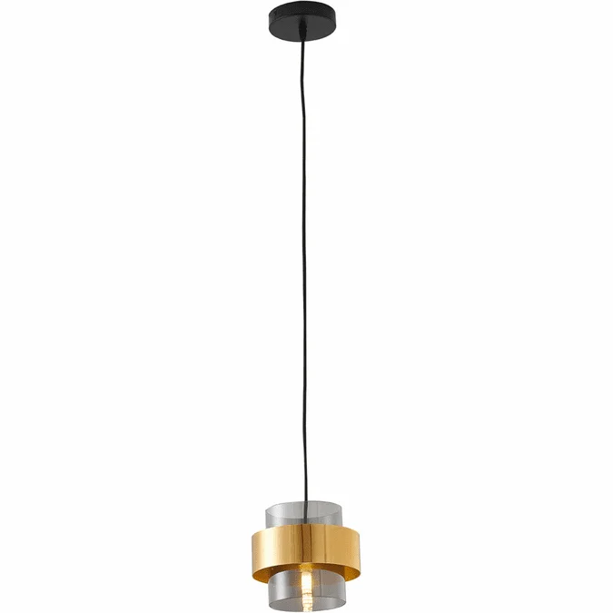 Bethel International AV74P7G Contemporary Gold Halogen Mini Hanging Pendant Lighting