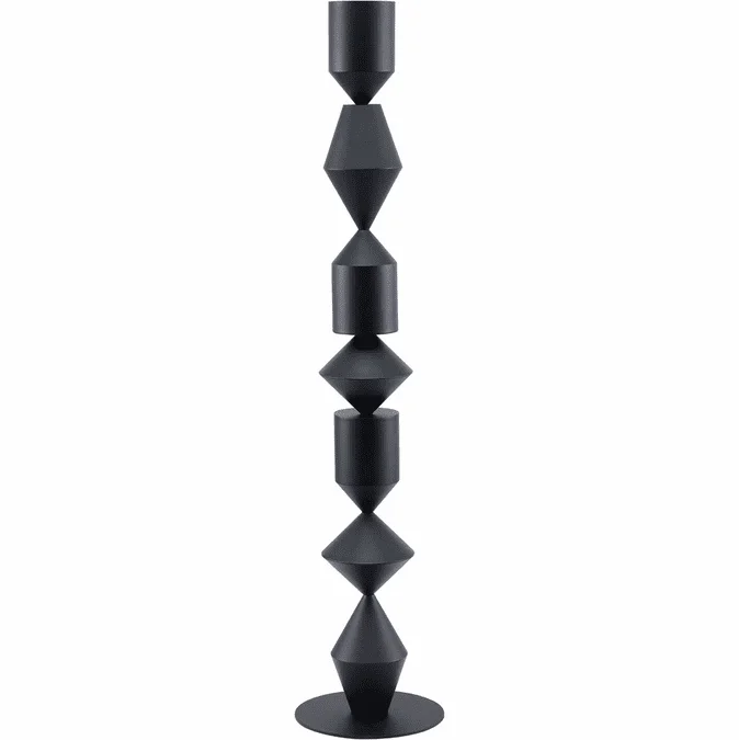 Bethel International MU141F65BLK Contemporary Black Floor Lighting