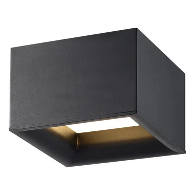 Bloc LED Flush Mount in Black (18|50009LEDD-BL/ACR)