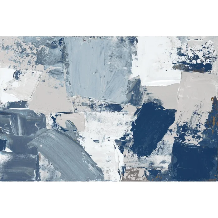 Blue Combo Giant Art 84×54 Wall Art|uvre dart murale Giant Art Blue Combo 84×54