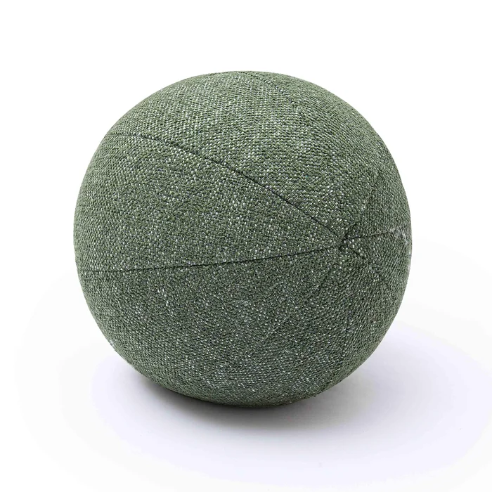 boba forest green textured basketweave 9″ pillow