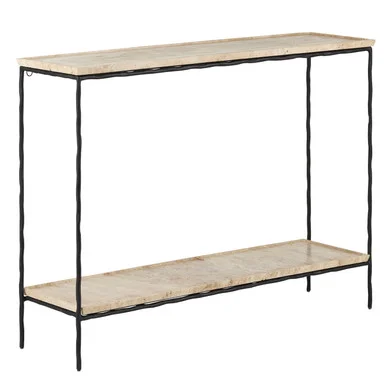 Boyles Collection Console Table in Natural/Black (142|4000-0137)