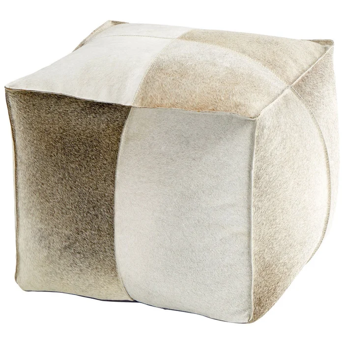 Brixton Pouf Grey By Cyan Design