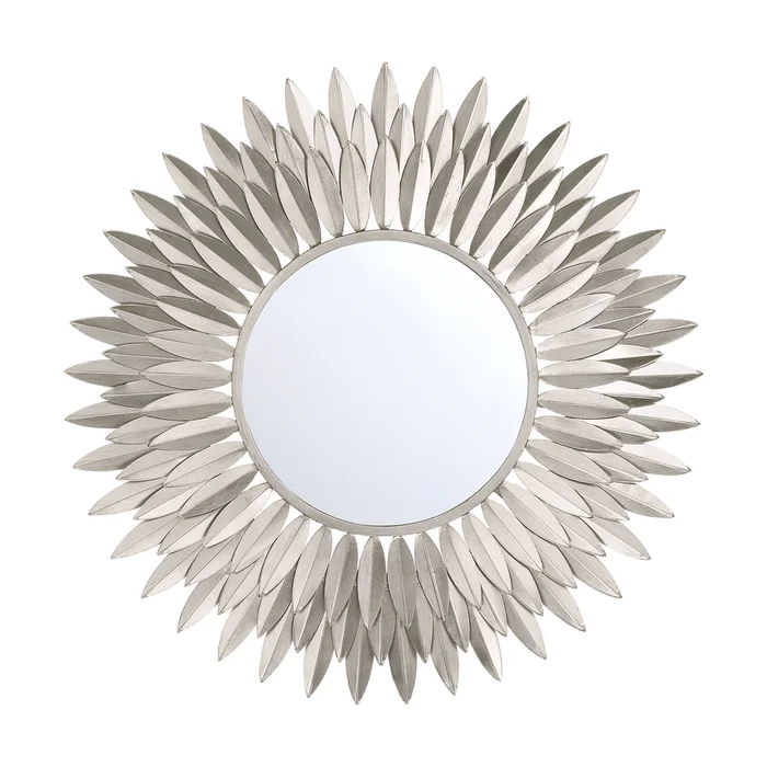 broche antique silver 24in mirror