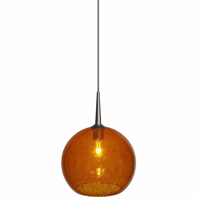 Bruck BOBO-2-PENDANT-AMBER Bobo 2 Modern Mini Drop Ceiling Light Fixture