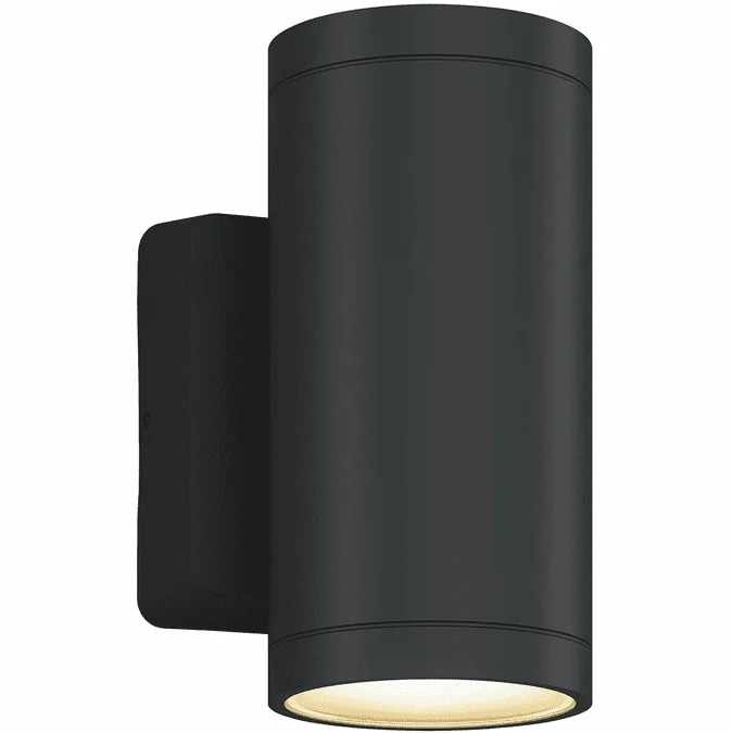 Bruck EXT/4UD/BK Outdoor Cylinder Contemporary Anthracite LED Exterior Wall Lamp