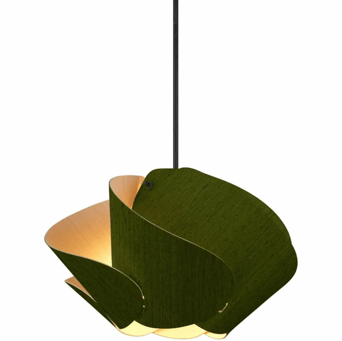 Bruck WEP-MAT-30-LE26-PBK-GRN-ASH Matilda Contemporary Green / Ash Ceiling Light Pendant