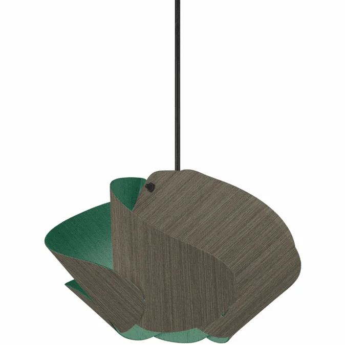 Bruck WEP-MAT-30-LE26-PBK-GYO-LPT Matilda Modern Grey Oak / Light Petrol Pendant Light