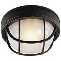 Bulkheads Oval and Round One Light Flushmount
